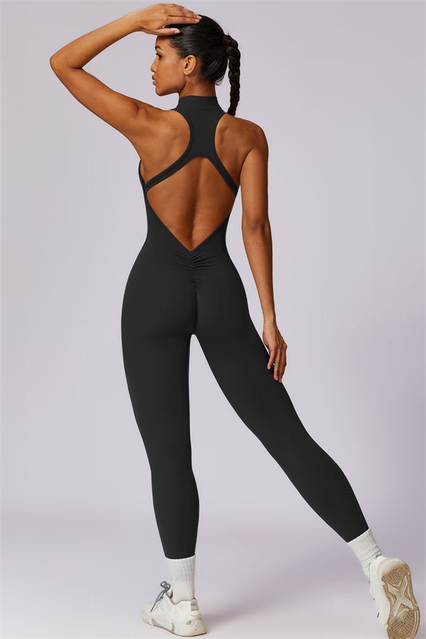 Emma Front Zip Jumpsuit - Gymfit