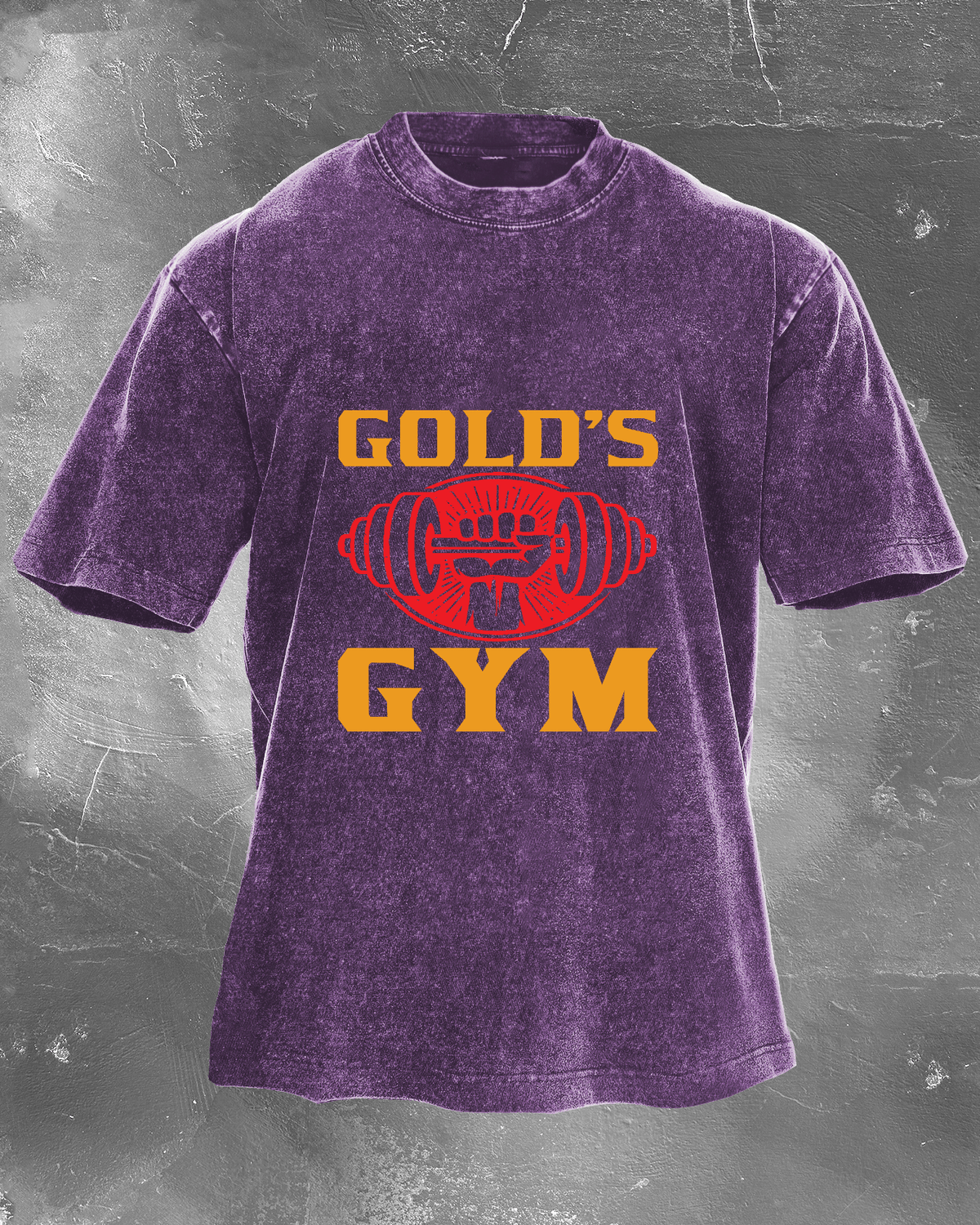 GOLD´S GYM WASHED T - SHIRT - Gymfit