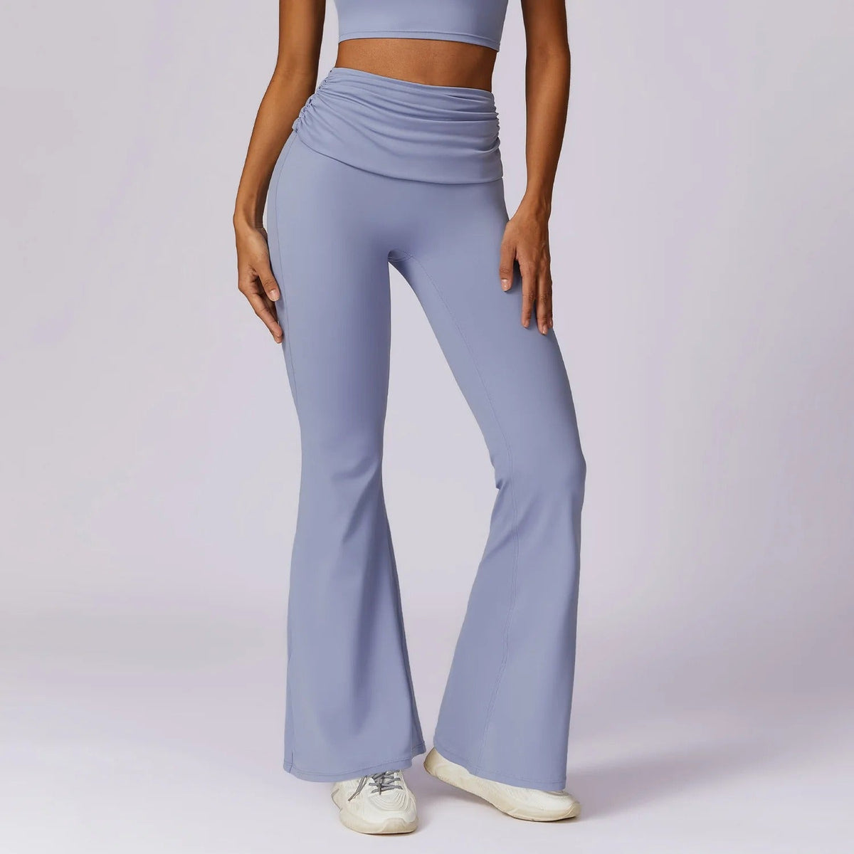 Gymfit Romola Fold Over Flare Leggings - Gymfit