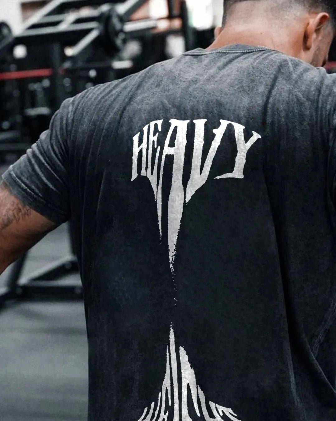 HEAVY WEIGHT MEN'S WASHED T - SHIRT - Gymfit