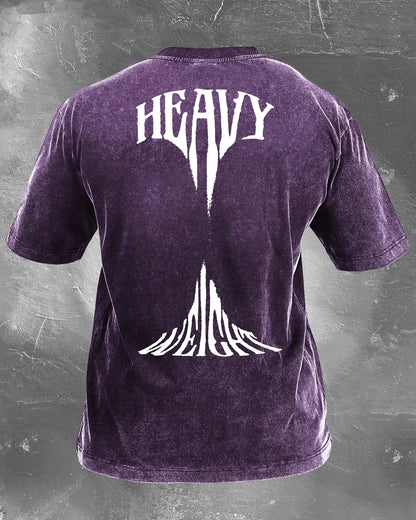 HEAVY WEIGHT MEN'S WASHED T - SHIRT - Gymfit