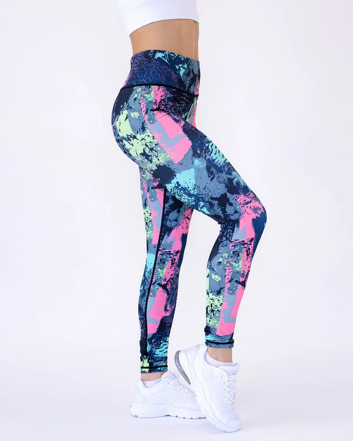 Ocean Abstract Leggings - Gymfit