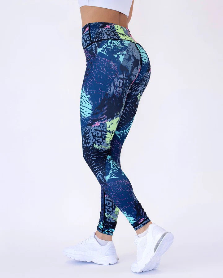 Ocean Abstract Leggings - Gymfit