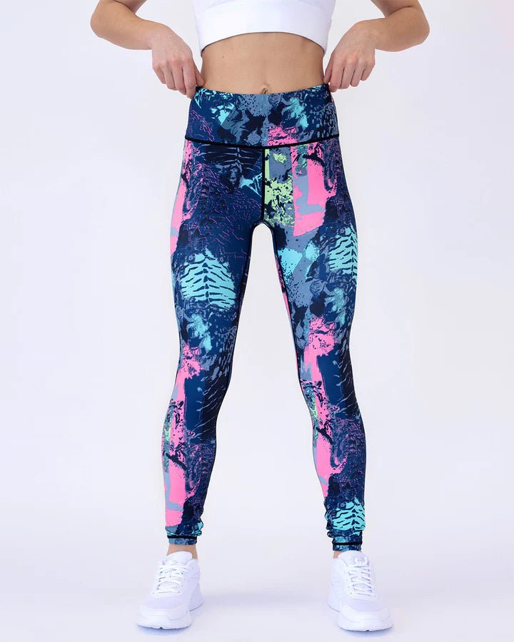 Ocean Abstract Leggings - Gymfit