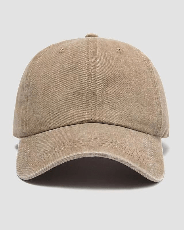 Solid Color Without Printing Washed Keps - Gymfit
