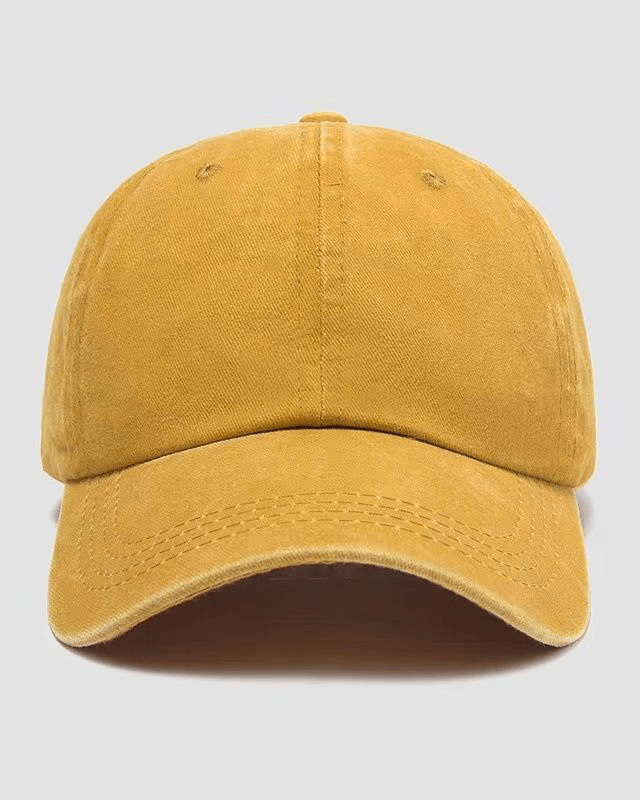 Solid Color Without Printing Washed Keps - Gymfit