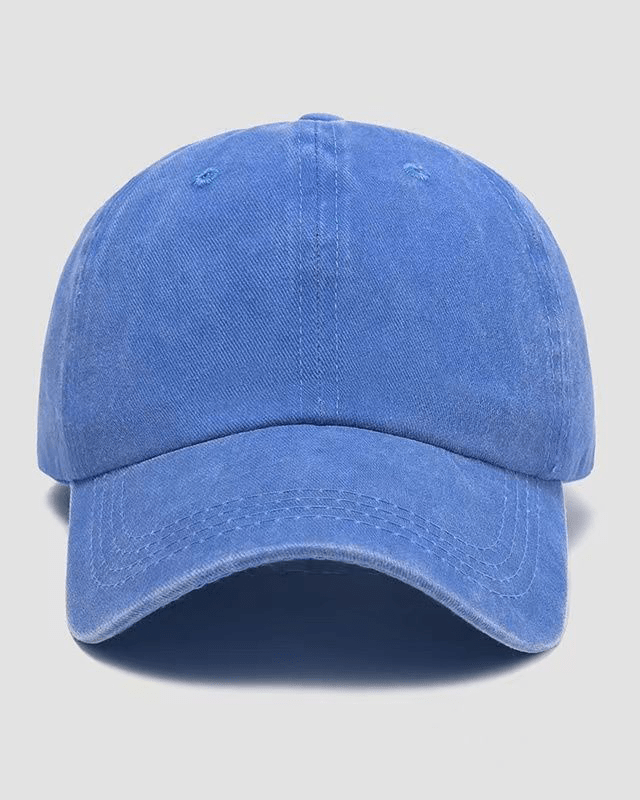 Solid Color Without Printing Washed Keps - Gymfit